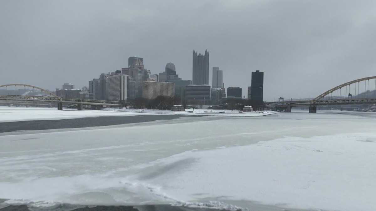 Monitoring Pittsburgh's icy three rivers as temperatures thaw