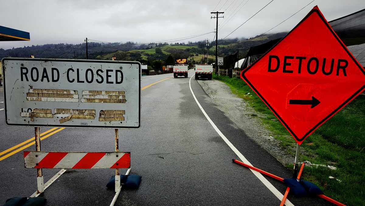 List of road closures around the Central Coast