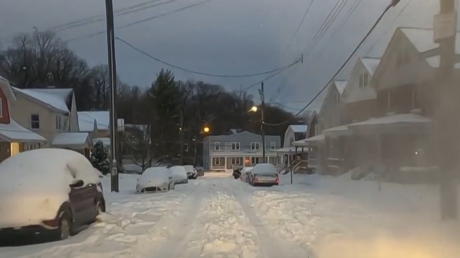 Crews continue to clear the roads of snow as temperatures begin to drop