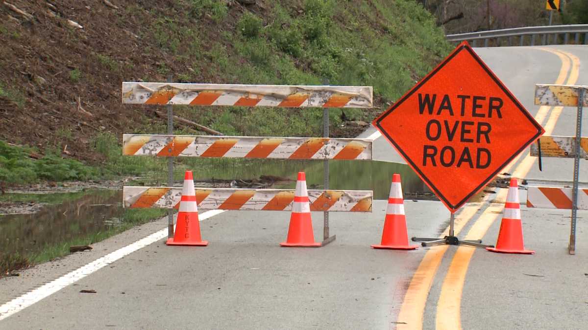 Road closures around Louisville area due to flooding