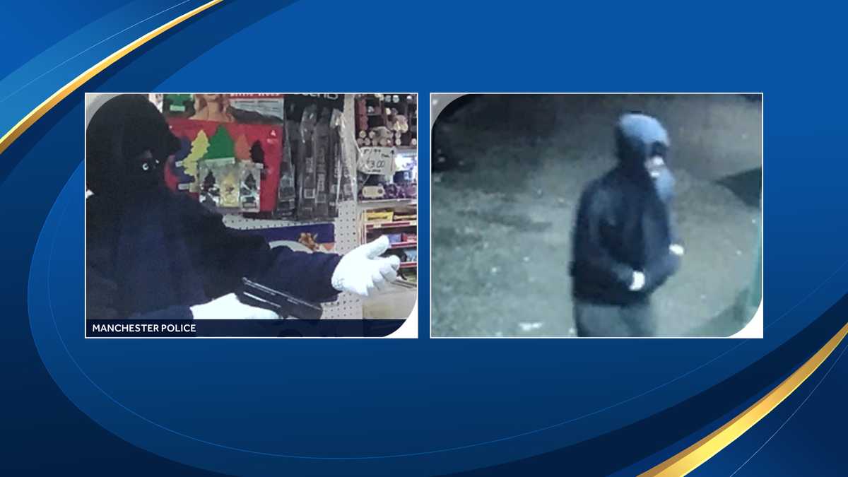 Police look for man who robbed Manchester convenience store at gunpoint