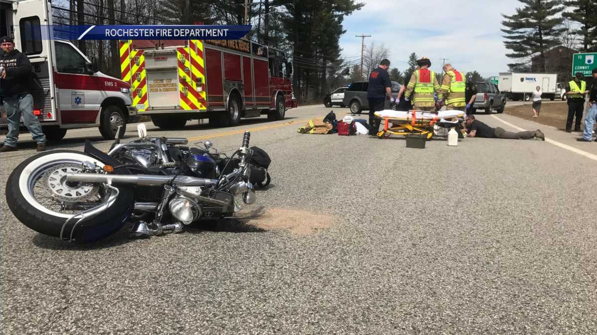 SUVmotorcycle crash lands Rochester woman in hospital