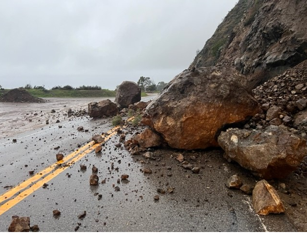 Rockslides Shut Down Highway 1 Near Ragged Point