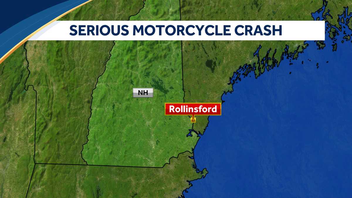 Rollinsford, New Hampshire motorcycle crash 1 seriously hurt