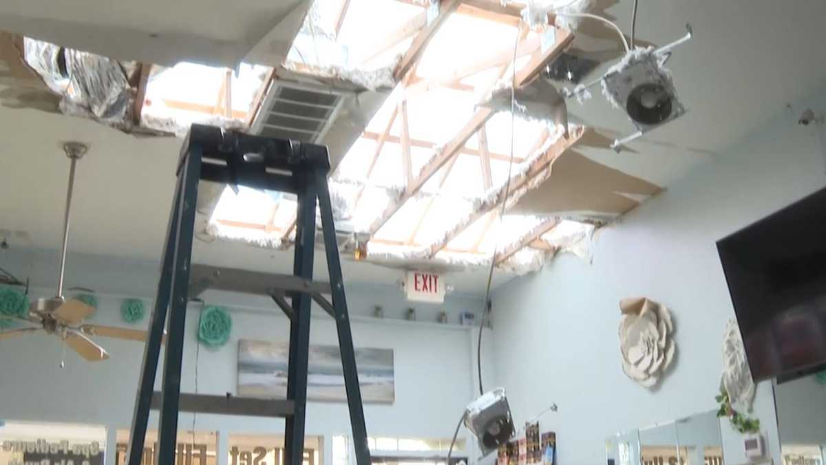 Oklahoma nail salon forced to close after severe storms damage building