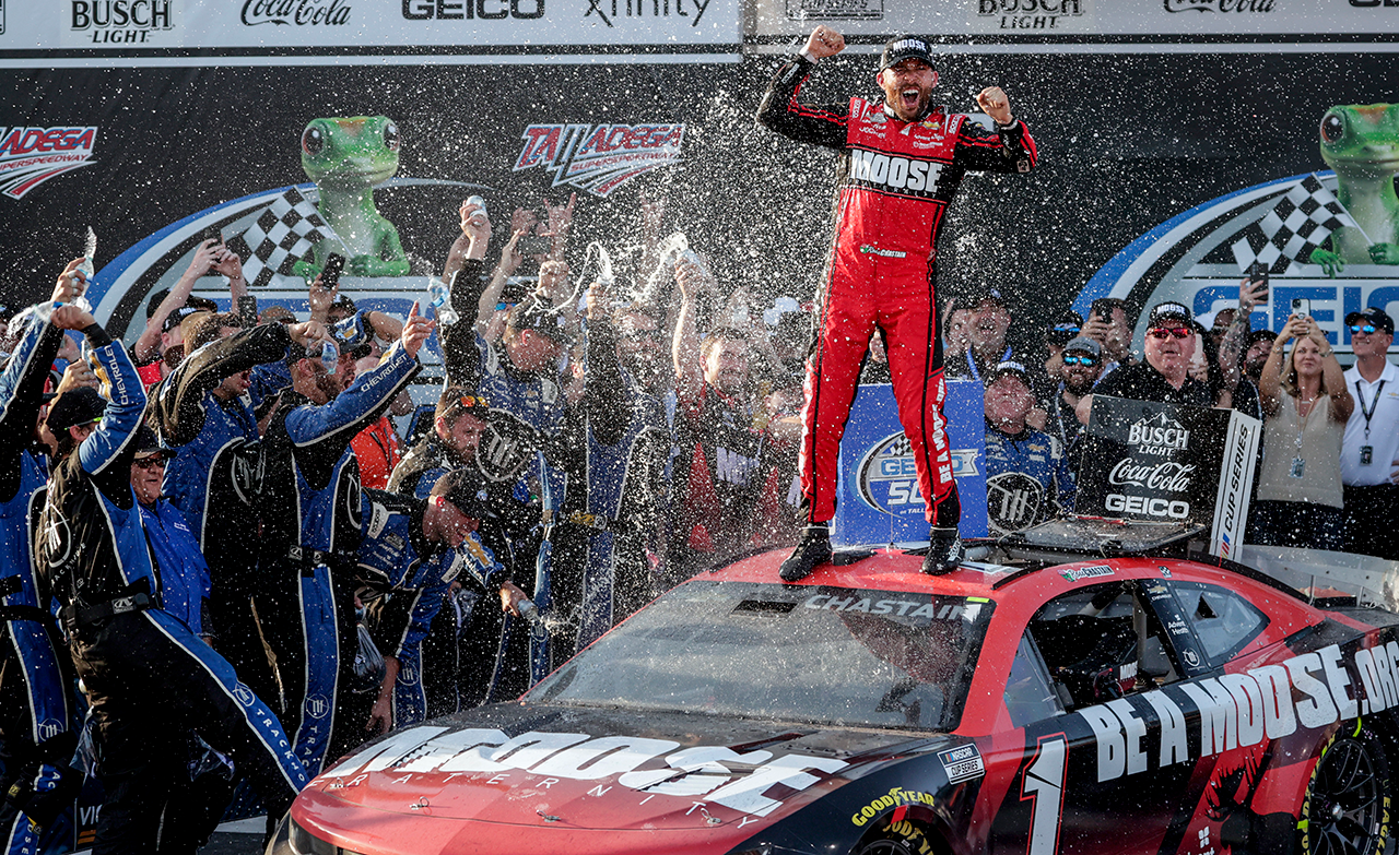 Ross Chastain snags win at Talladega Superspeedway