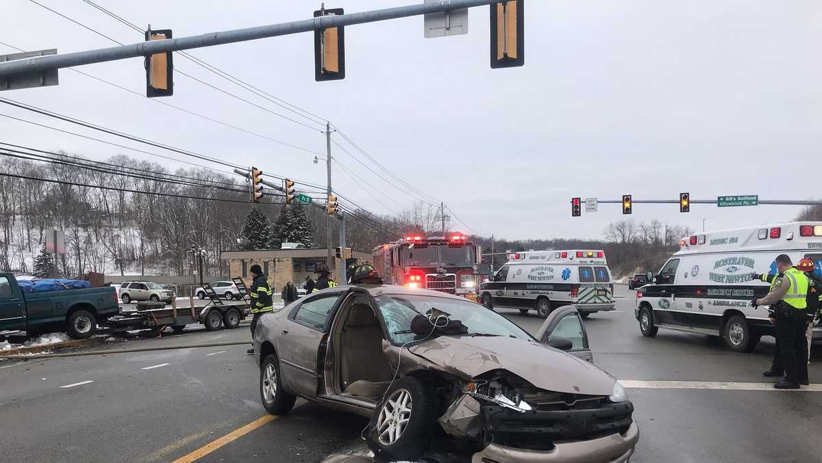 Three people hospitalized after crash on Route 51 in Westmoreland County