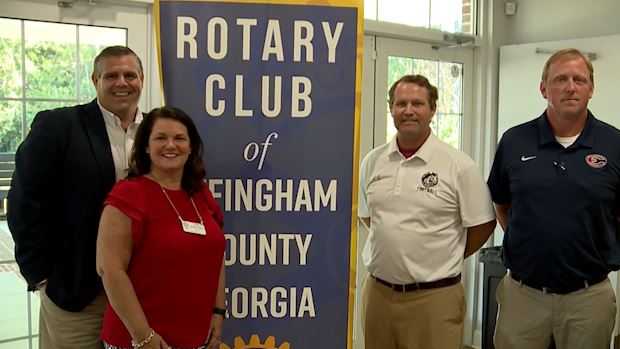 Effingham/South Effingham Coaches visit Rotary before rivalry game