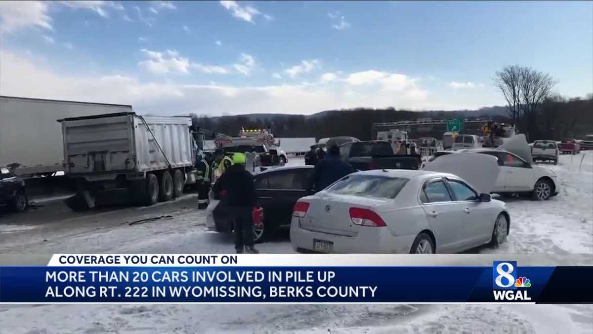 Snow squalls blamed for pileups on I-78, Route 222 in Berks County