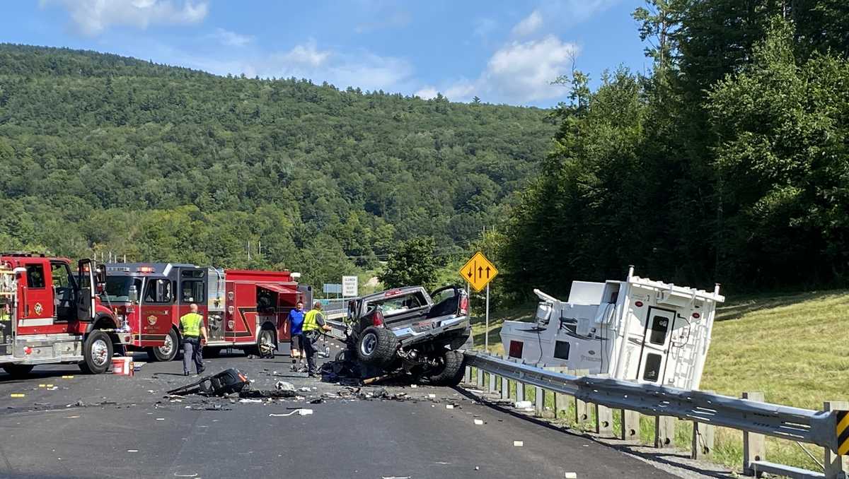 Driver hospitalized after Bennington crash