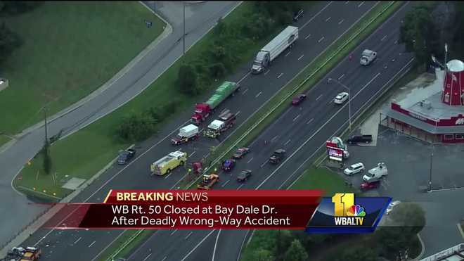 Authorities ID drivers killed in wrong-way crash on WB Route 50