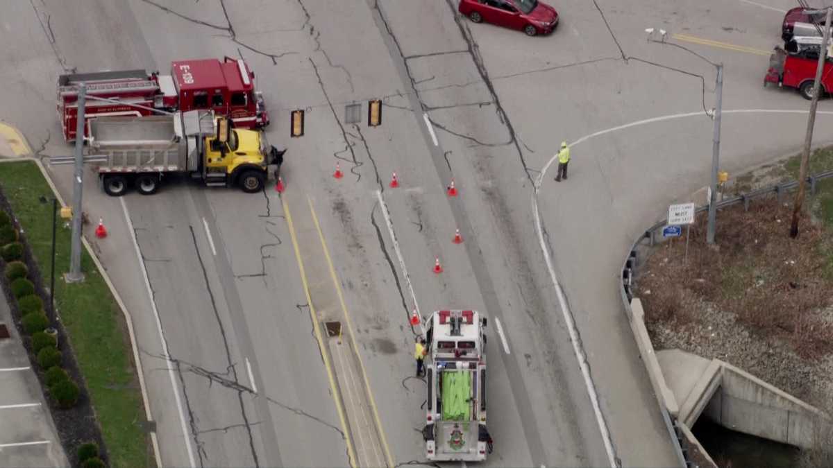 Route 51 closed in Forward Township, Allegheny County - WTAE