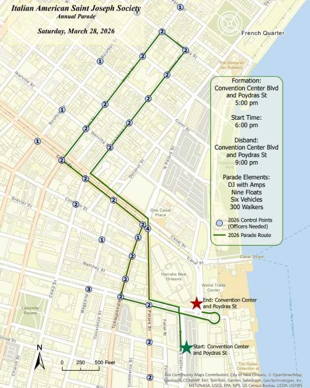 italian american st. joseph parade rolls today; street closures begin at 3 p.m.