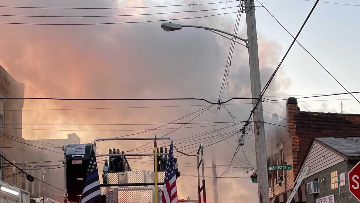 Crews battling two alarm fire in Allegheny County