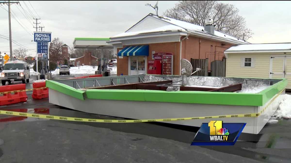 Nor'easter leads to accidents, damage, power outages in Maryland