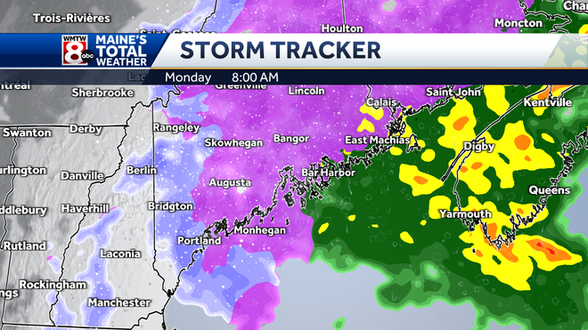 Ice & snow to impact Maine through Monday