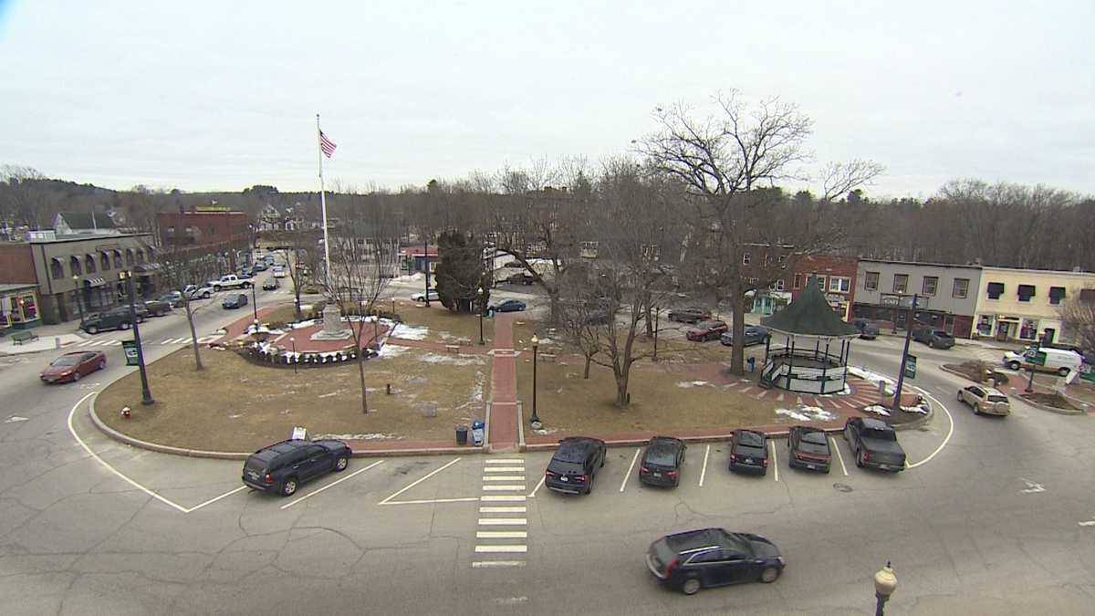 The main streets of Milford, New Hampshire