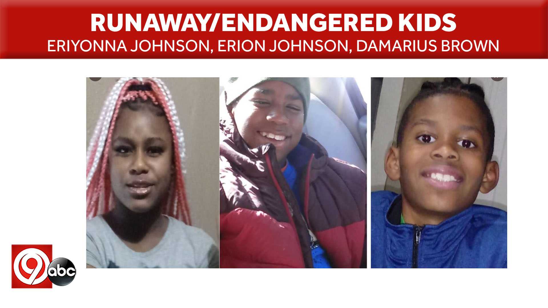 KCPD Says 3 Runaway, Endangered Kids Found Safe