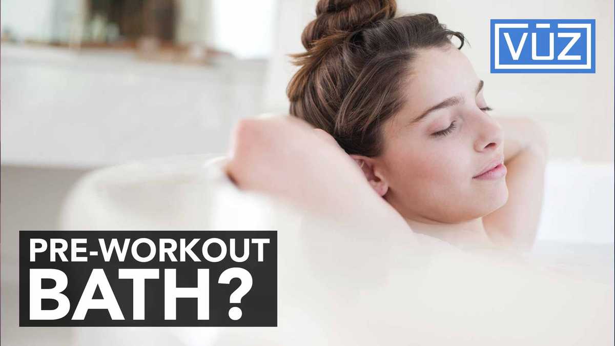 Try taking a hot bath BEFORE a workout to help you stay cool