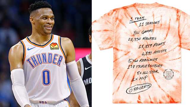 russell westbrook tshirt