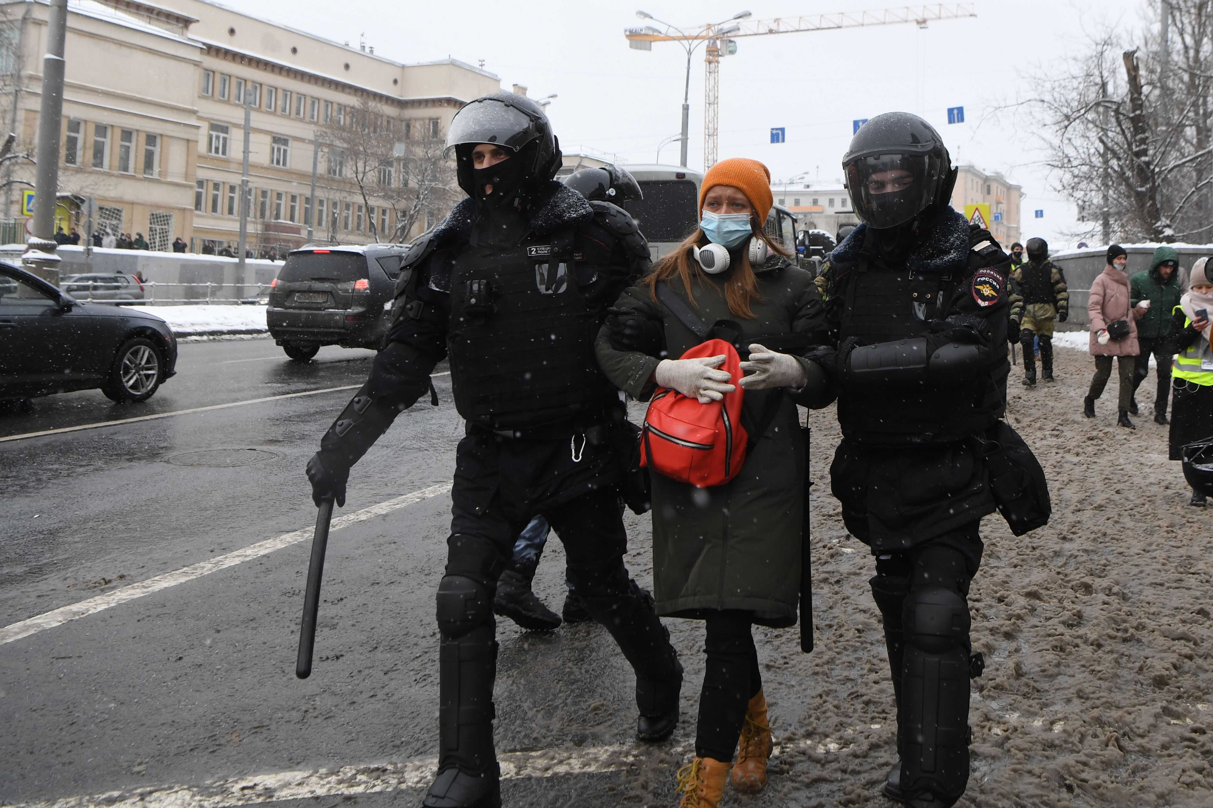 Over 5,100 Arrested At Pro-Navalny Protests Across Russia