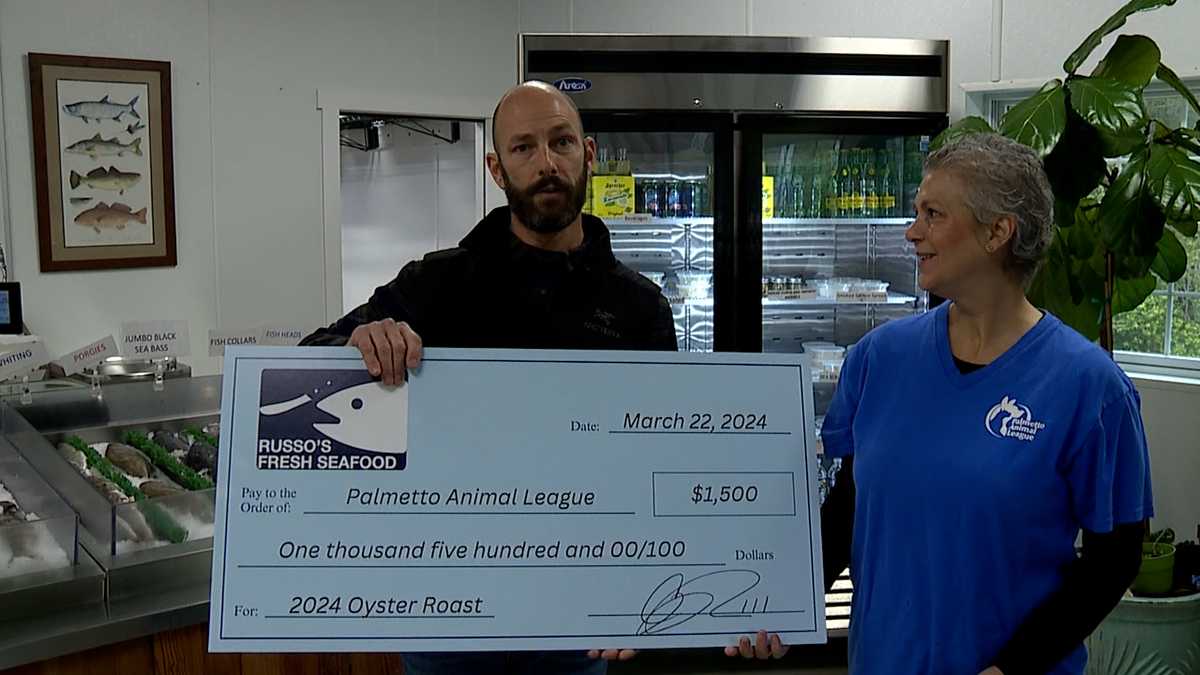 Bluffton Russo's Fresh Seafood Bluffton donation