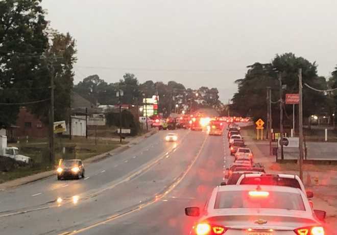 A few crashes causing backups during soggy morning commute