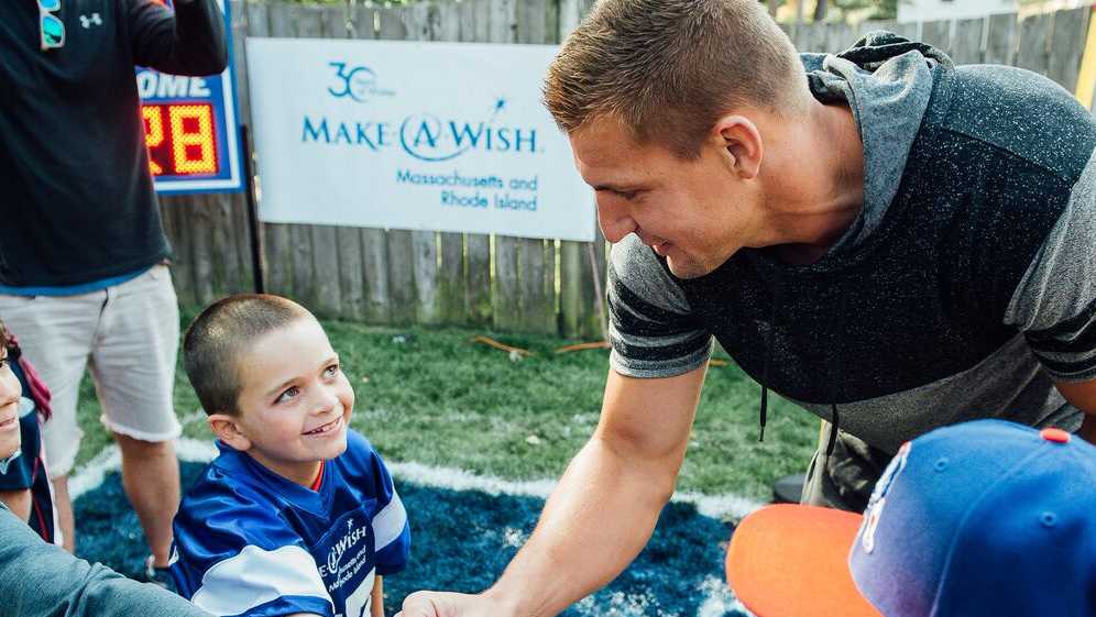 Rob Gronkowski makes wish come true for 11-year-old superfan - Boston News,  Weather, Sports