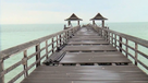 The destroyed Naples Pier after Hurricane Ian in 2022.
