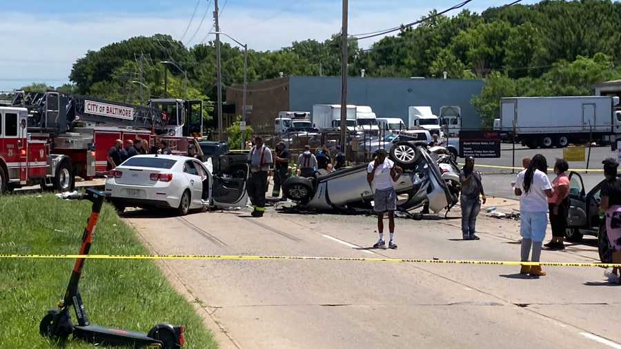 car accidents in baltimore maryland today