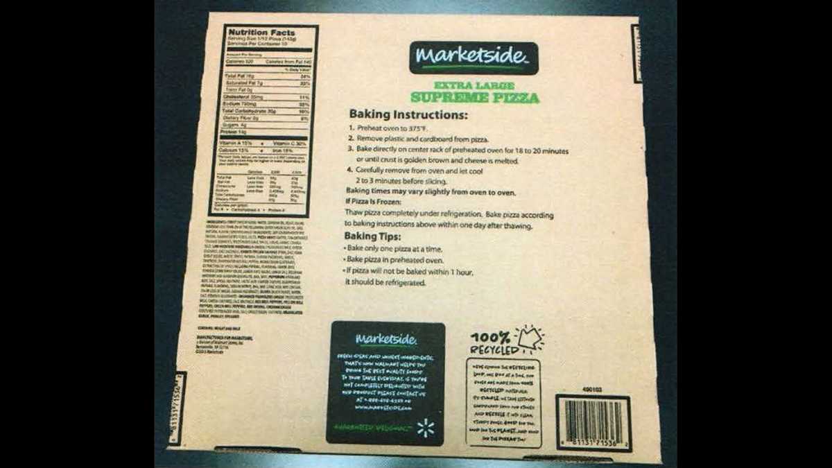 20,000 lbs of frozen pizza recalled over listeria fears