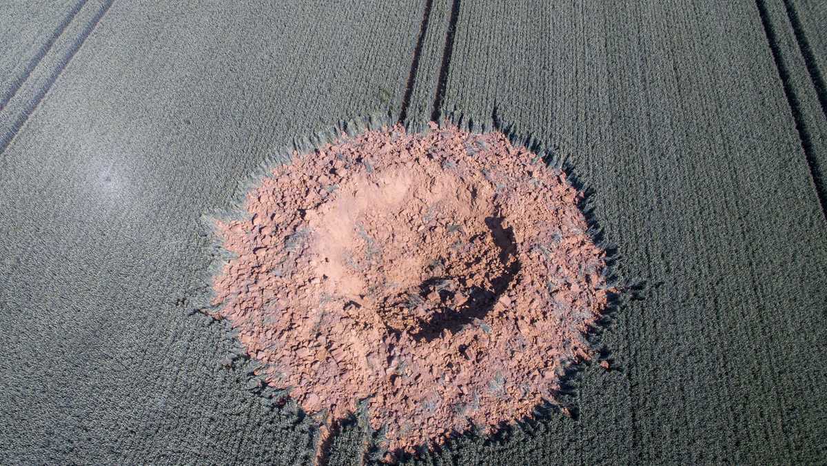 Police Mysterious explosion in cornfield was probably a WWII bomb