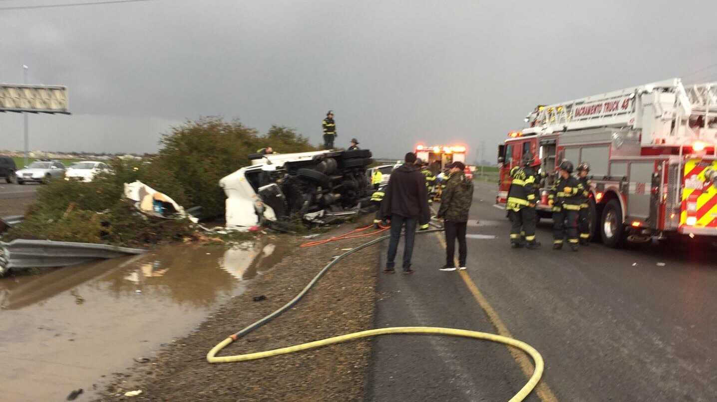 I-5 In Natomas Reopens After Big Rig Crash