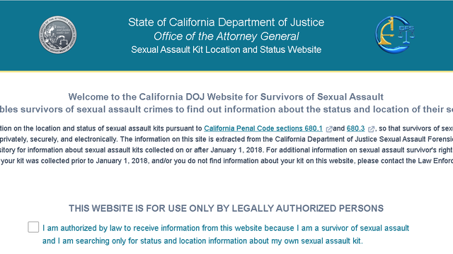 California launches tracking website for sexual assault kits - Vimarsana News