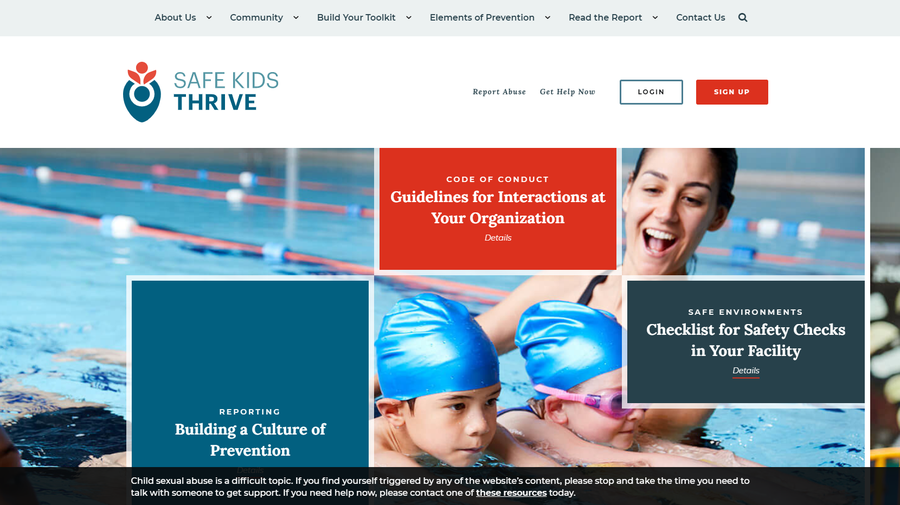SafeKidsThrive.org home page