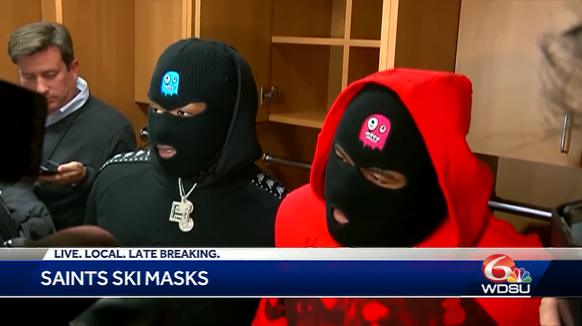 Meet young designer behind ski mask worn by Saints stars Alvin