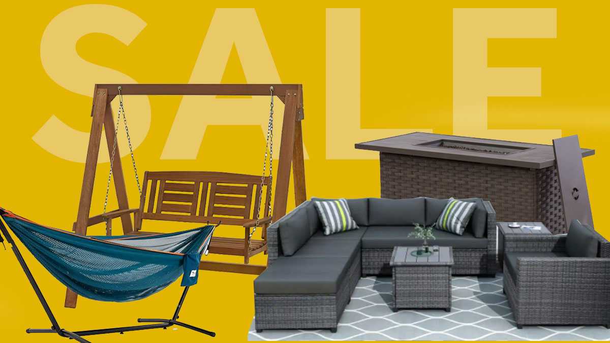 Outdoor furniture from Amazon, Wayfair, Walmart