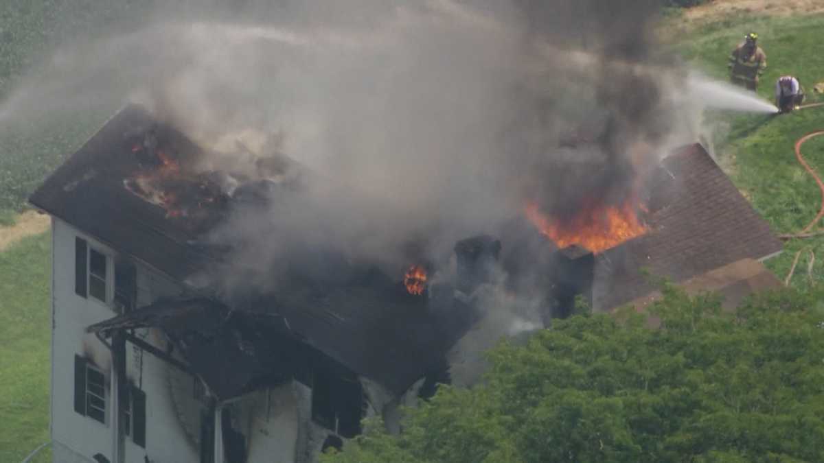 Massive fire rips through Salem Township home: Arson suspected - WTAE