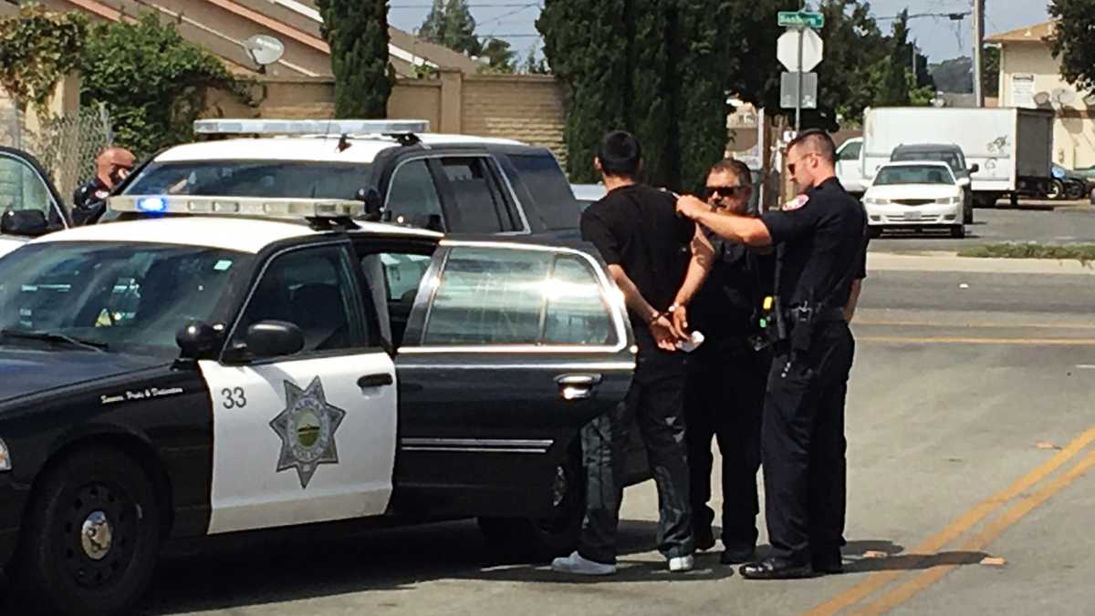 Shooting, chase outside Salinas schools ends with 2 arrests