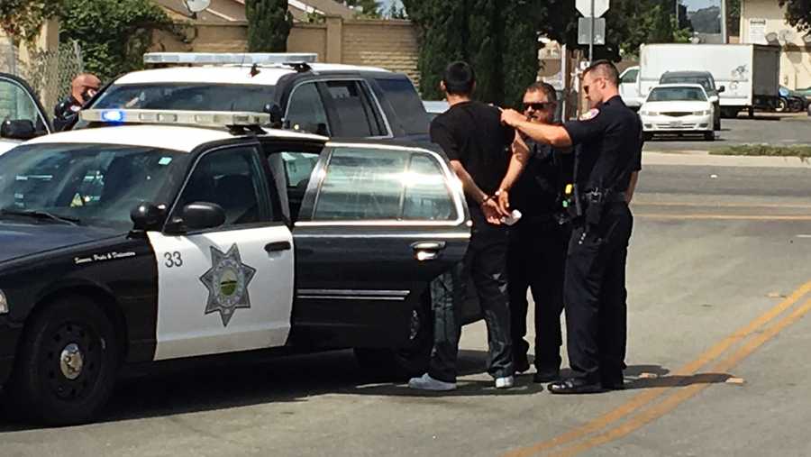 Shooting, chase outside Salinas schools ends with 2 arrests