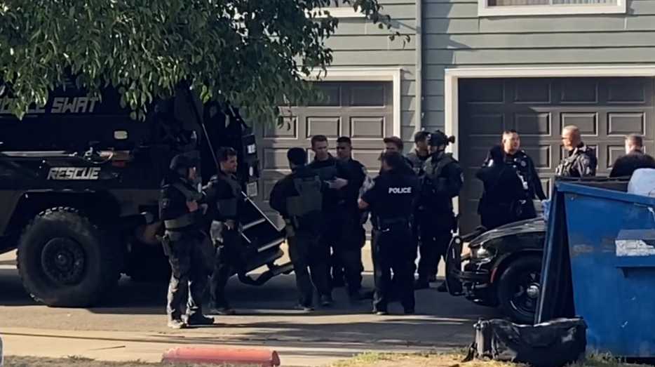 Man taken into custody after several-hour standoff in California