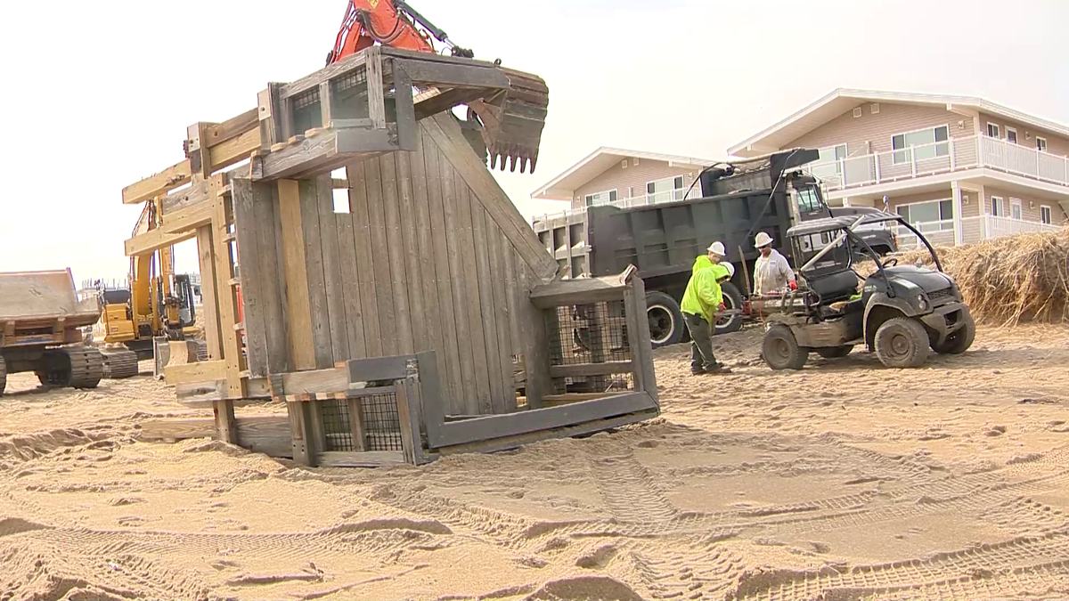 Demolition work begins on damaged Salisbury Beach access points