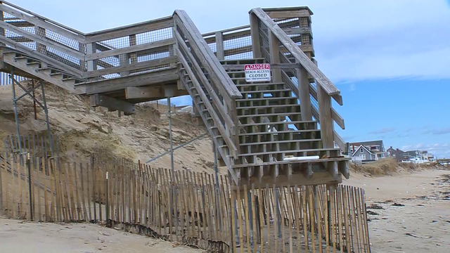 Erosion beneath foot bridges providing access to Salisbury Beach - Vimarsana News