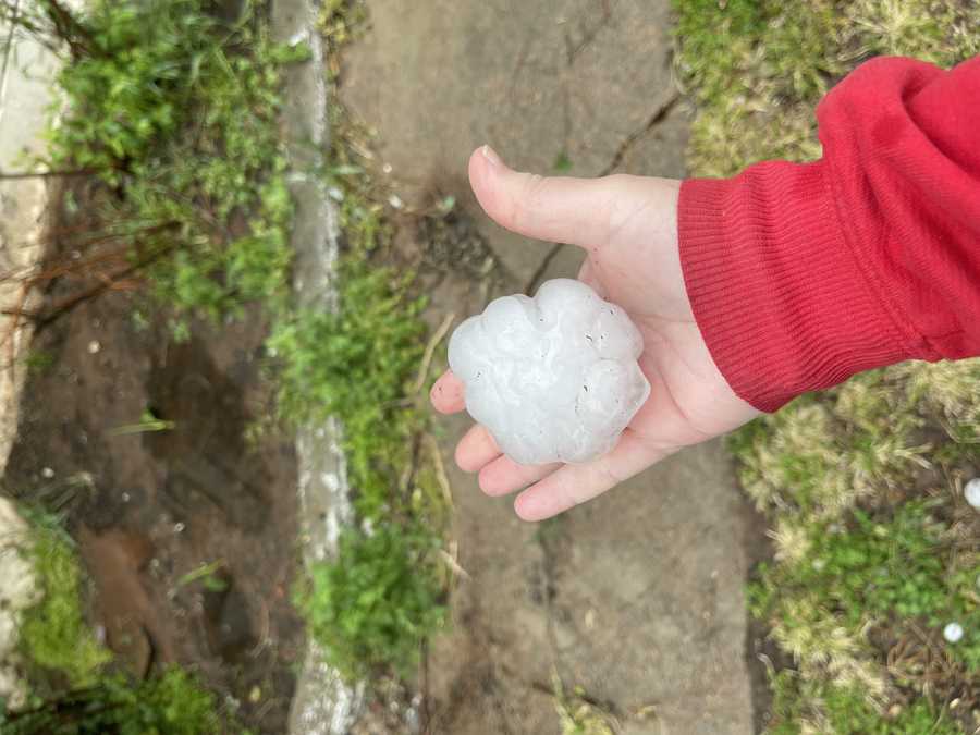 GALLERY: Saturday severe storms bring large hail to Oklahoma
