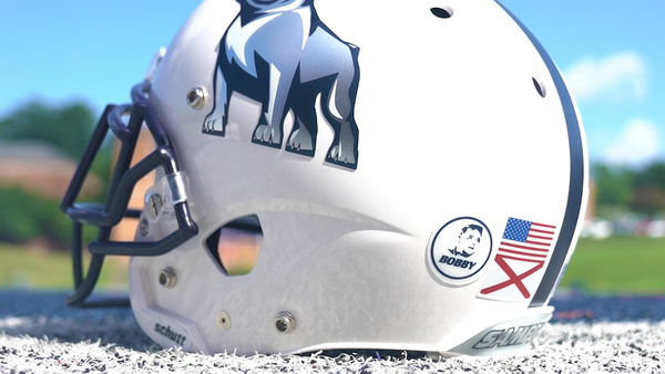 Bobby Bowden tribute on Samford football helmets