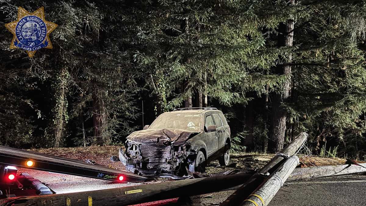 DUI crash knocked out power pole and blocked Santa Cruz County road ...