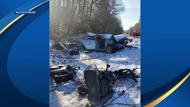 Woman hospitalized after crashing into several trees off of I-93 - Vimarsana News