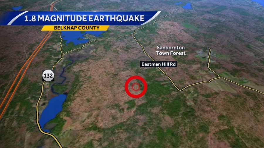 Small earthquake hits Sanbornton Tuesday