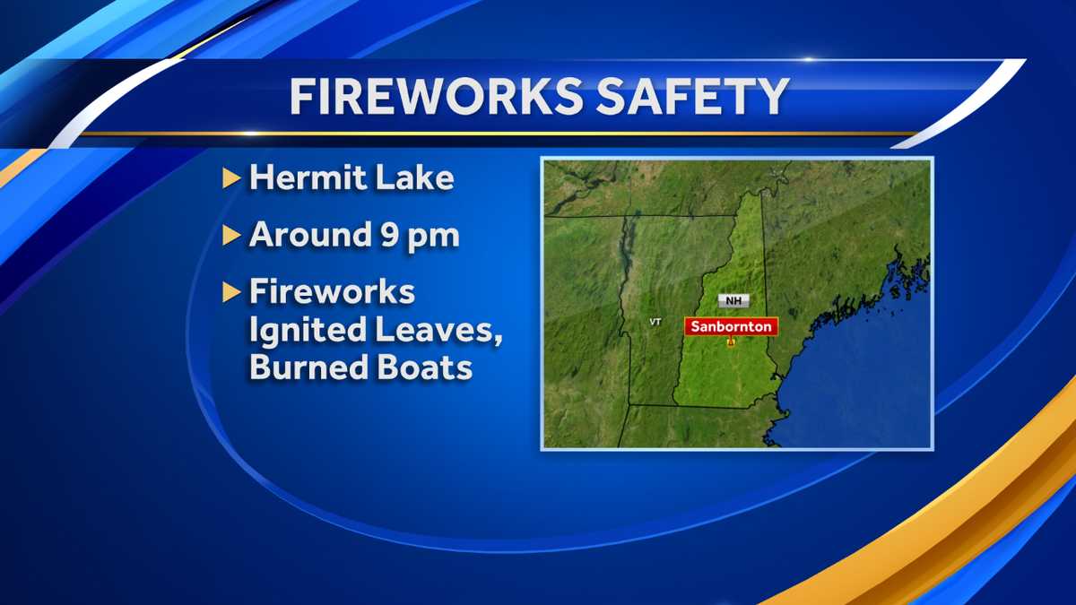 Fireworks blamed for Sanbornton fire