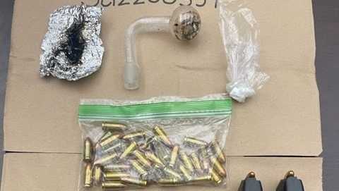 gun and drugs seized in sand city arrest